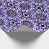 Blue Hydrangea Flower Petals Abstract kunstpatroon Cadeaupapier (Hoek)