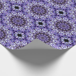 Blue Hydrangea Flower Petals Abstract kunstpatroon Cadeaupapier