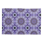 Blue Hydrangea Flower Petals Abstract kunstpatroon Kussensloop (Achterkant)