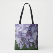 Blue Hydrangea Flower Petals Tote Bag (Voorkant)