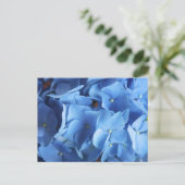 Blue Hydrangea Flower Photography Briefkaart (Staand voorkant)