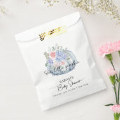 Blue Hydrangea Flower Pumpkin Herfst Baby shower Bedankzakje (Gezegeld)