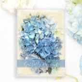 Blue Hydrangea Flower Wedding Kaart