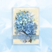 Blue Hydrangea Flower Wedding Kaart