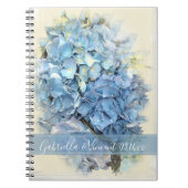 Blue Hydrangea Flower Wedding Notitieboek (Voorkant)