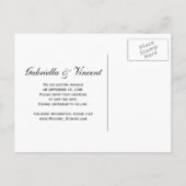 Blue Hydrangea Flower Wedding Save the Date Aankondigingskaart (Achterkant)