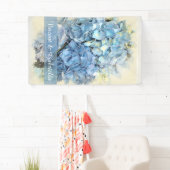 Blue Hydrangea Flower Wedding Spandoek (Insitu)