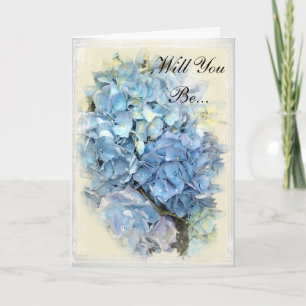 Blue Hydrangea Flower zal mijn Bridesmaid zijn.