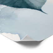 Blue Hydrangea Flowers Art Print Poster (Hoek)