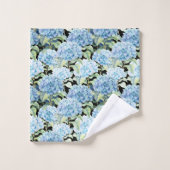 Blue Hydrangea Flowers Bad Handdoek (Wasdoekje)