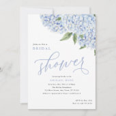 Blue Hydrangea Flowers Big Bloom Vrijgezellenfeest Kaart (Voorkant)