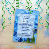 Blue Hydrangea Flowers Birthday voor haar Kaart