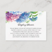 Blue Hydrangea Flowers Botanisch Vrijgezellenfeest Informatiekaartje (Voorkant)