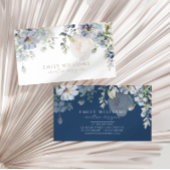Blue Hydrangea Flowers Business Card Visitekaartje