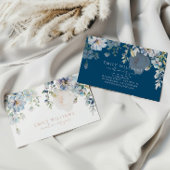 Blue Hydrangea Flowers Business Card Visitekaartje