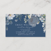 Blue Hydrangea Flowers Business Card Visitekaartje (Achterkant)