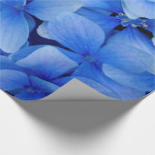 Blue Hydrangea Flowers Cadeaupapier (Hoek)