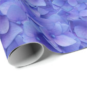 Blue Hydrangea Flowers Cadeaupapier (Rol Hoek)