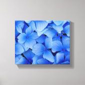 Blue Hydrangea Flowers Canvas Afdruk (Voorkant)