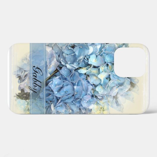 Blue Hydrangea Flowers Case-Mate iPhone Case (Achterkant (horizontaal))