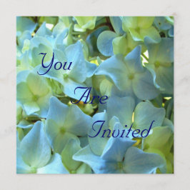 Blue Hydrangea Flowers Floral Flower Photo Kaart