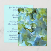 Blue Hydrangea Flowers Floral Flower Photo Kaart (Voorkant / Achterkant)