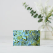 Blue Hydrangea Flowers Floral Flower Photo Visitekaartje (Staand voorkant)