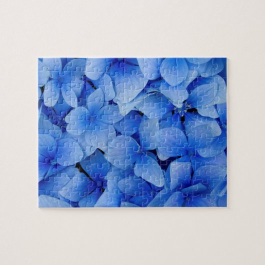 Blue Hydrangea Flowers Legpuzzel (Horizontaal)