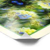 Blue Hydrangea Flowers Mirror Abstract 8x10 Foto Afdruk (Hoek)