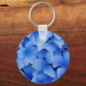 Blue Hydrangea Flowers Sleutelhanger (Voorkant)