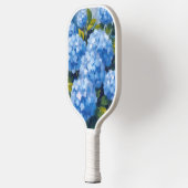 Blue Hydrangea Flowers Watercolor Floral Pickleball Paddle (Links)