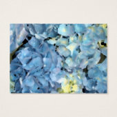 Blue Hydrangea Flowers Wedding Charity Kaart (Achterkant)