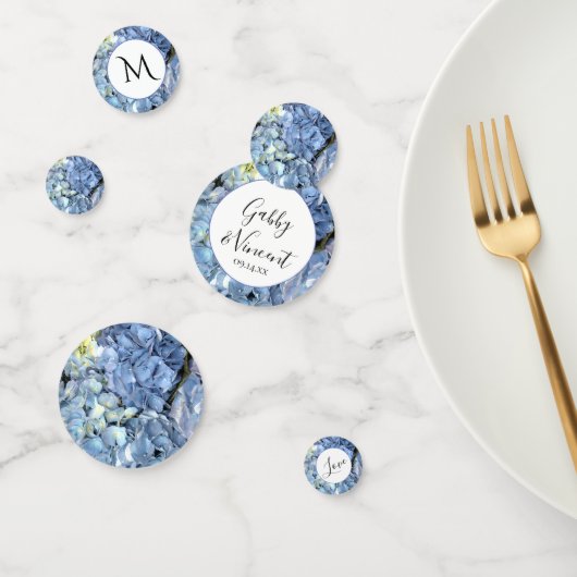 Blue Hydrangea Flowers Wedding Confetti (Groep)