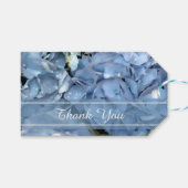 Blue Hydrangea Flowers Wedding Favor Labels Cadeaulabel (Voorkant (Horizontaal))