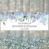Blue Hydrangea Flowers Wedding Party Event Spandoek