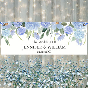 Blue Hydrangea Flowers Wedding Party Event Spandoek