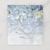 Blue Hydrangea Flowers Wedding Plaatskaartje (Buitenkant ongevouwen)