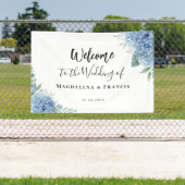 Blue Hydrangea flowers wedding welcome Spandoek (Insitu)