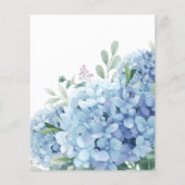 Blue Hydrangea Flyer (Achterkant)