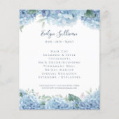 Blue Hydrangea Flyer (Voorkant)