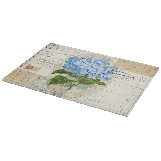  Blue Hydrangea, Frans snijvlak Snijplank (Hoek)