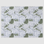 Blue Hydrangea Garden Floral Tissuepapier (Voorkant)
