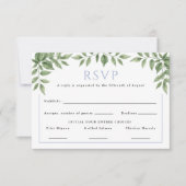 Blue Hydrangea Gepersonaliseerd bruiloft antwoord (Voorkant)