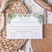 Blue Hydrangea Gepersonaliseerd bruiloft antwoord