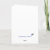 Blue Hydrangea gepersonaliseerde Floral Moederdag Kaart (Achterkant)