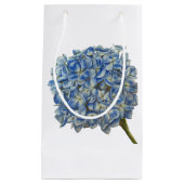 Blue Hydrangea Gift Bag Klein Cadeauzakje (Voorkant)