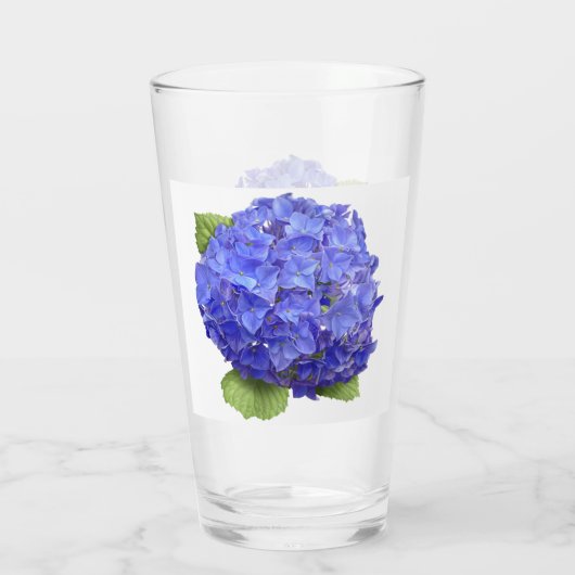 Blue Hydrangea Glas (Achterkant)