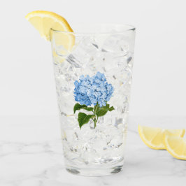 Blue Hydrangea Glass Glas