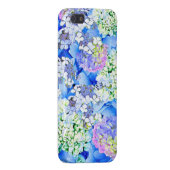 Blue Hydrangea Glossy iPhone Case Hoesje (Achterkant Rechts)
