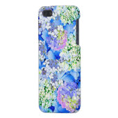 Blue Hydrangea Glossy iPhone Case Hoesje (Achterkant Links)